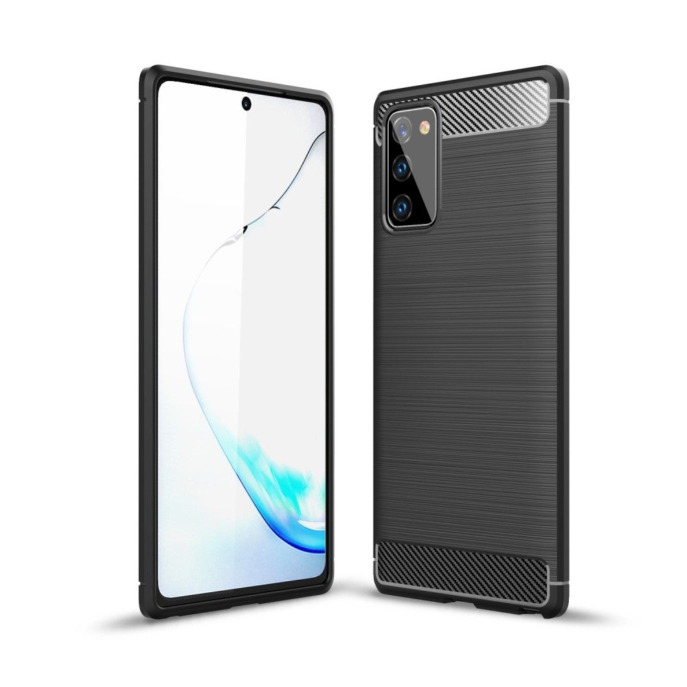 Carbon Fiber Cover for Samsung Galaxy Note 20 - Black