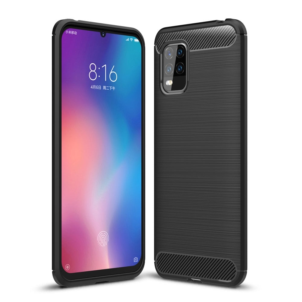 Carbon Fiber Cover for Xiaomi Mi 10 Lite - Black