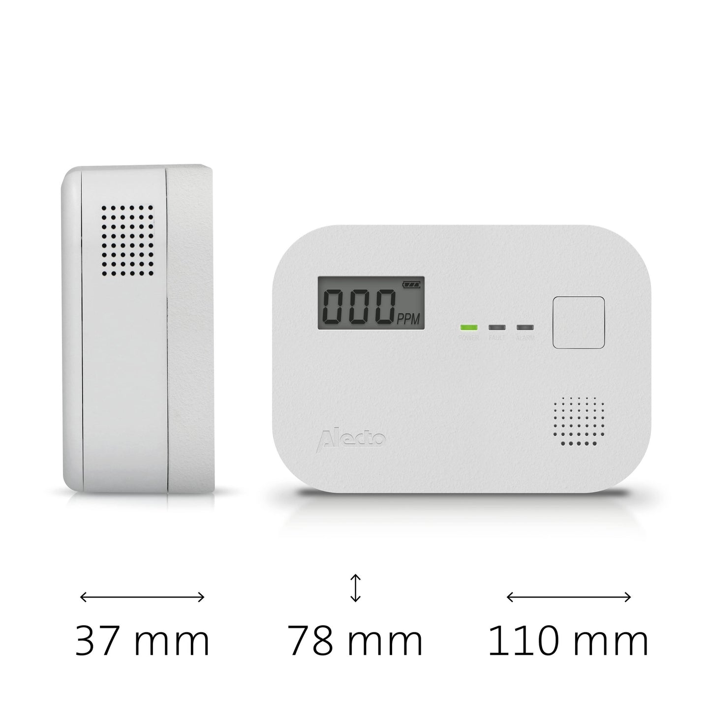 Carbon Monoxide Alarm, 10-Year Sensor, Display