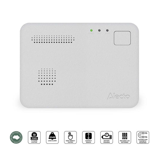 Carbon Monoxide Alarm, 10-Year Sensor, Wall-Mountable
