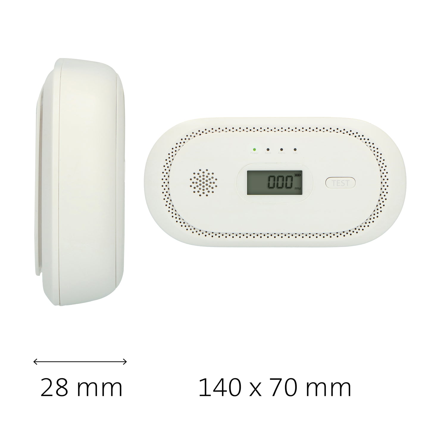 Carbon Monoxide Alarm with 10-Year Sensor and Display