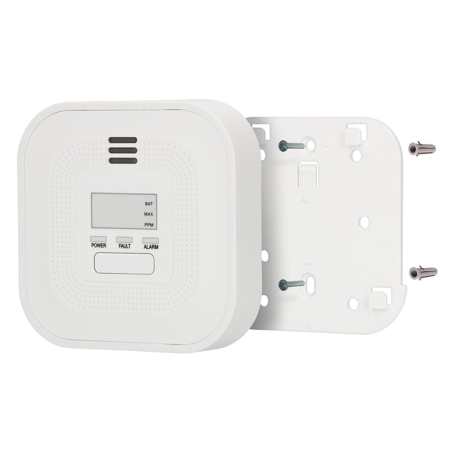 Carbon Monoxide Alarm with Display, 10-Year Battery