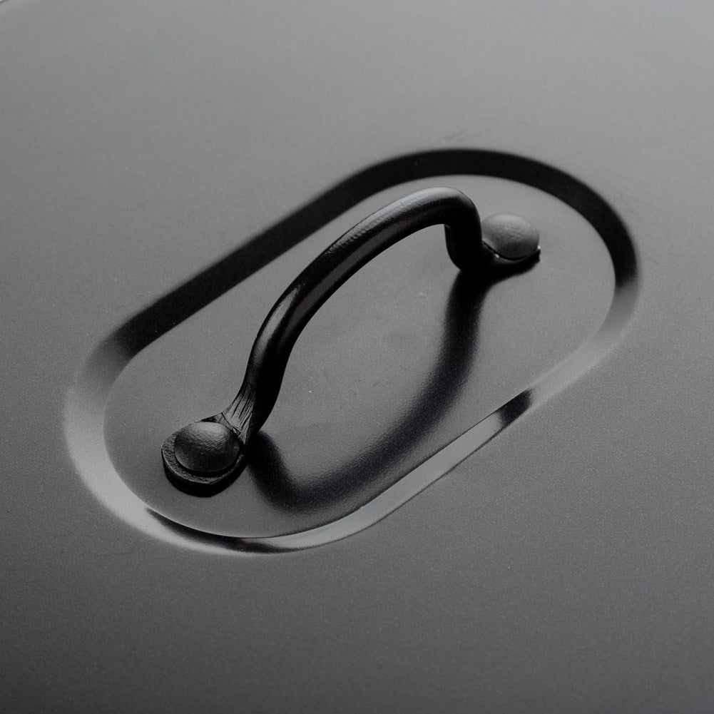 Carbon steel frying pan with granite coating, 6.5 litres