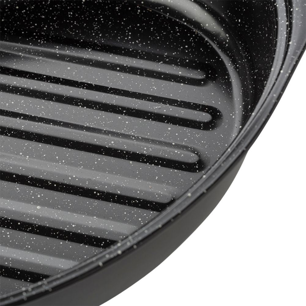 Carbon steel frying pan with granite coating, 6.5 litres