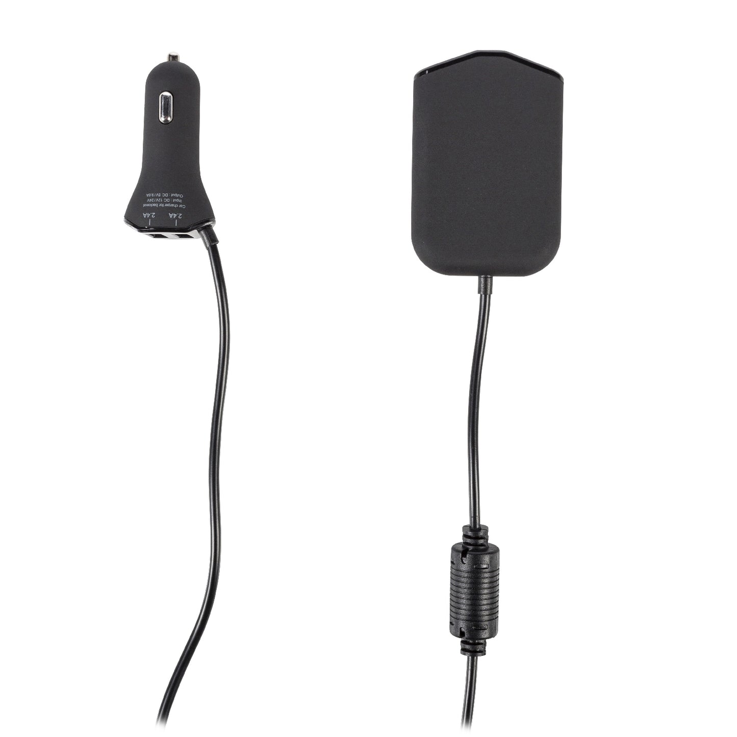 Car charger 4-Outputs 9.6 A USB Black