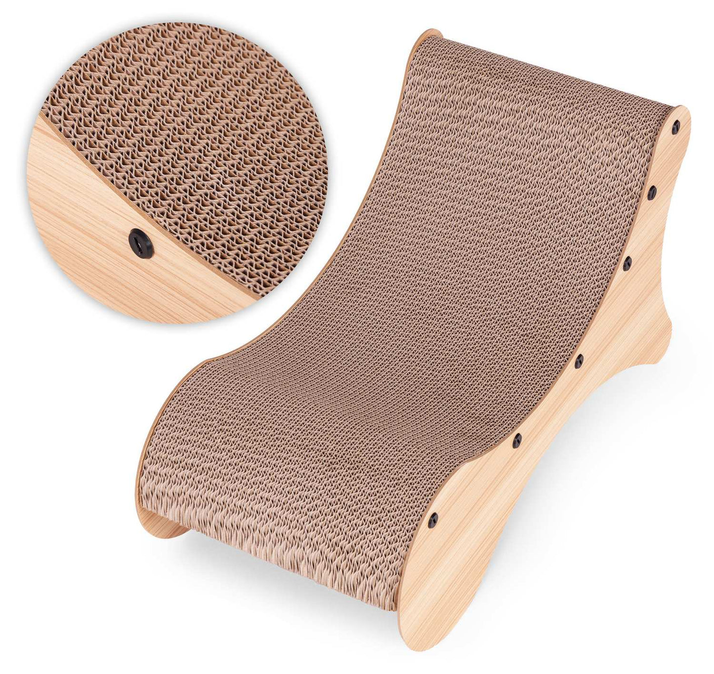 Cardboard Cat Scratcher Lounger Bed Petsi