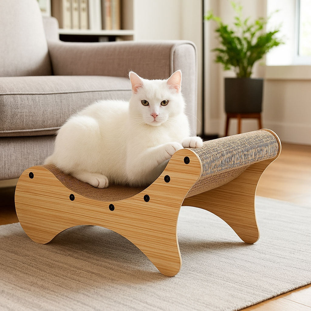 Cardboard Cat Scratcher Lounger Bed Petsi