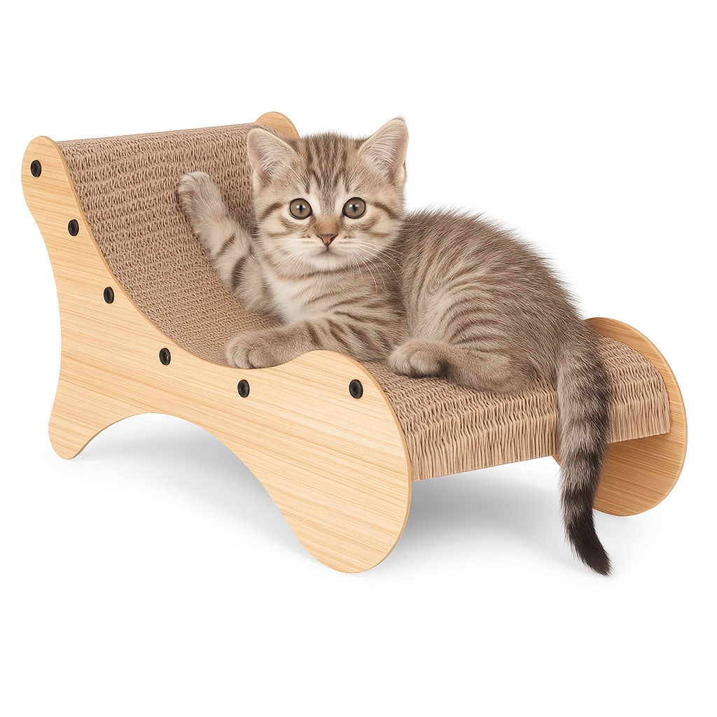 Cardboard Cat Scratcher Lounger Bed Petsi