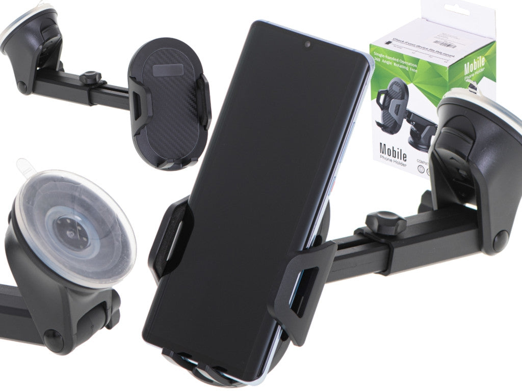Car holder for phone, navigation, dashboard, cockpit, windshield