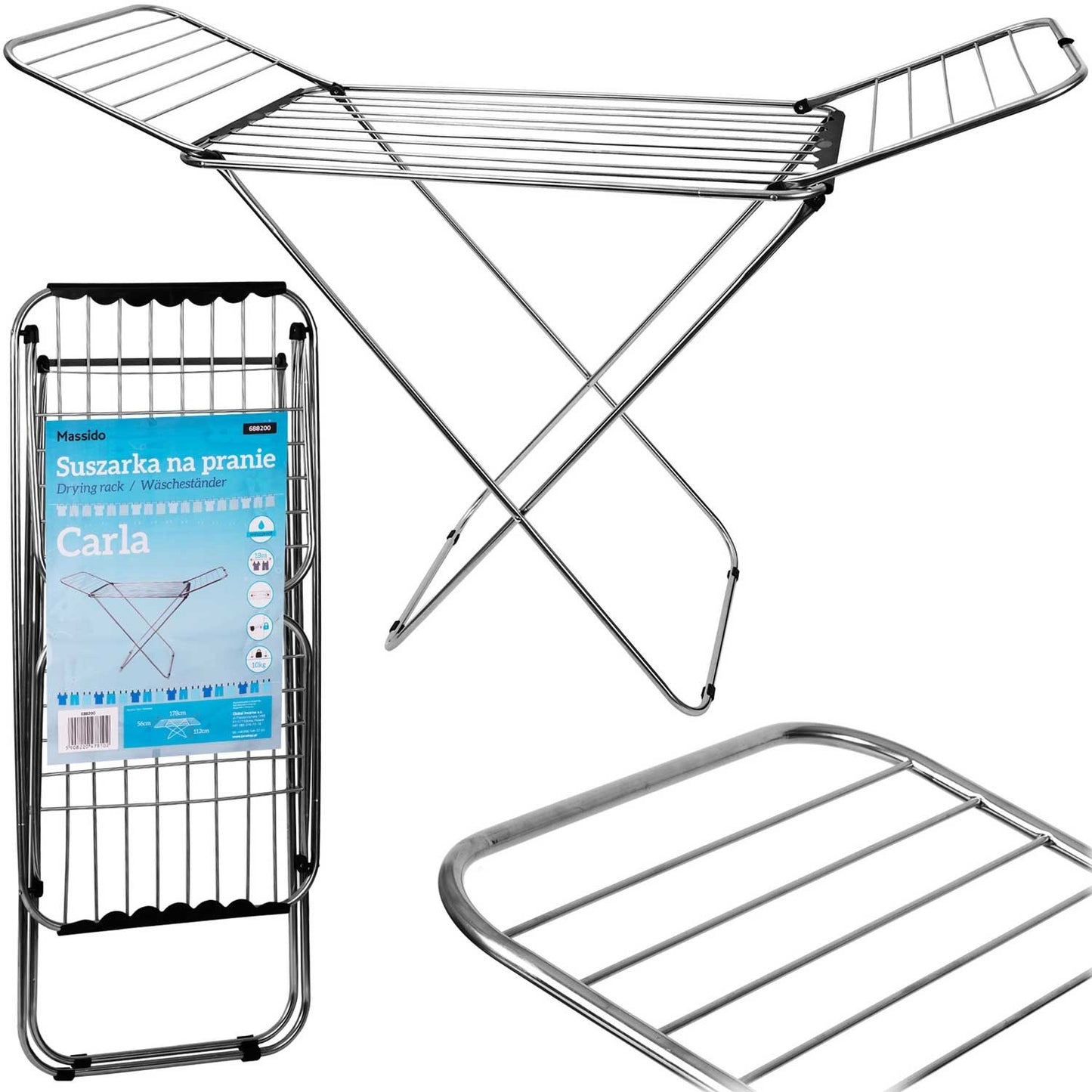 Carla foldable standing clothes dryer, 18 meters