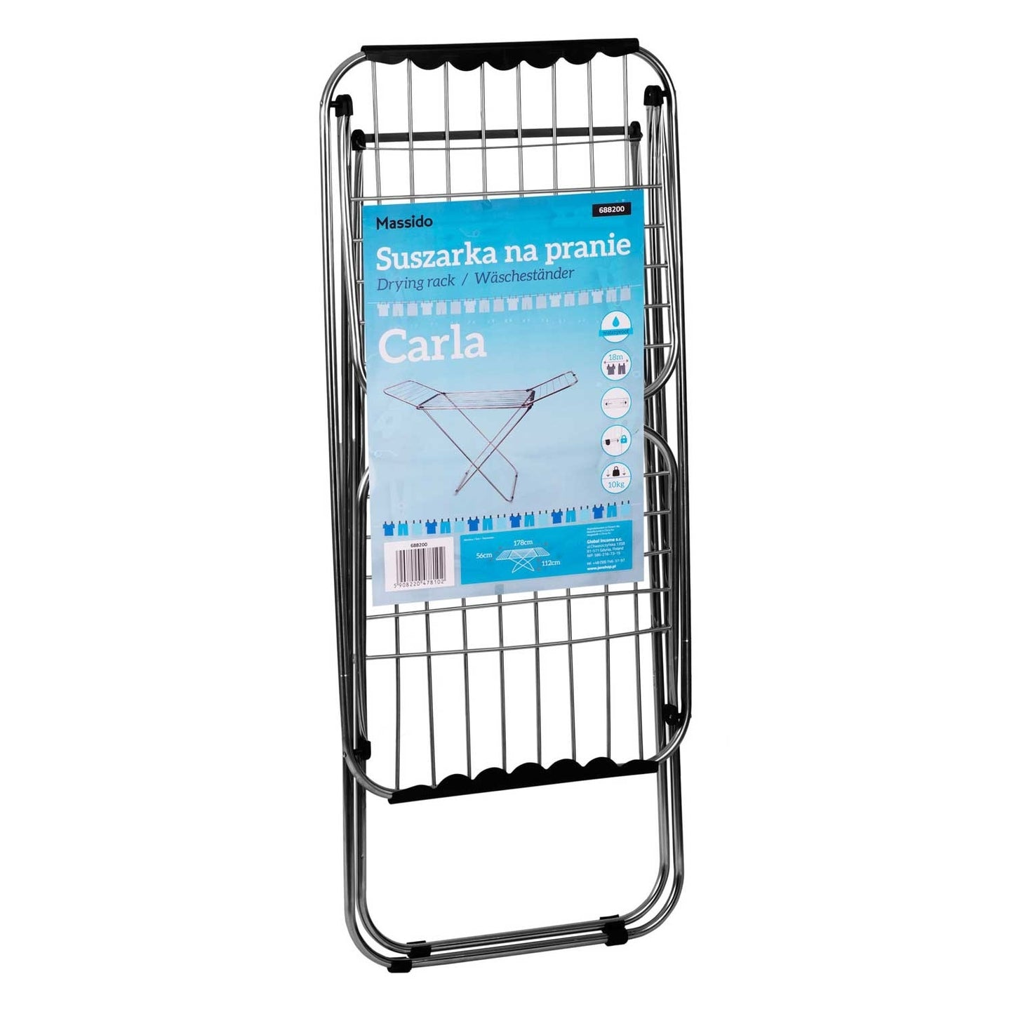 Carla foldable standing clothes dryer, 18 meters