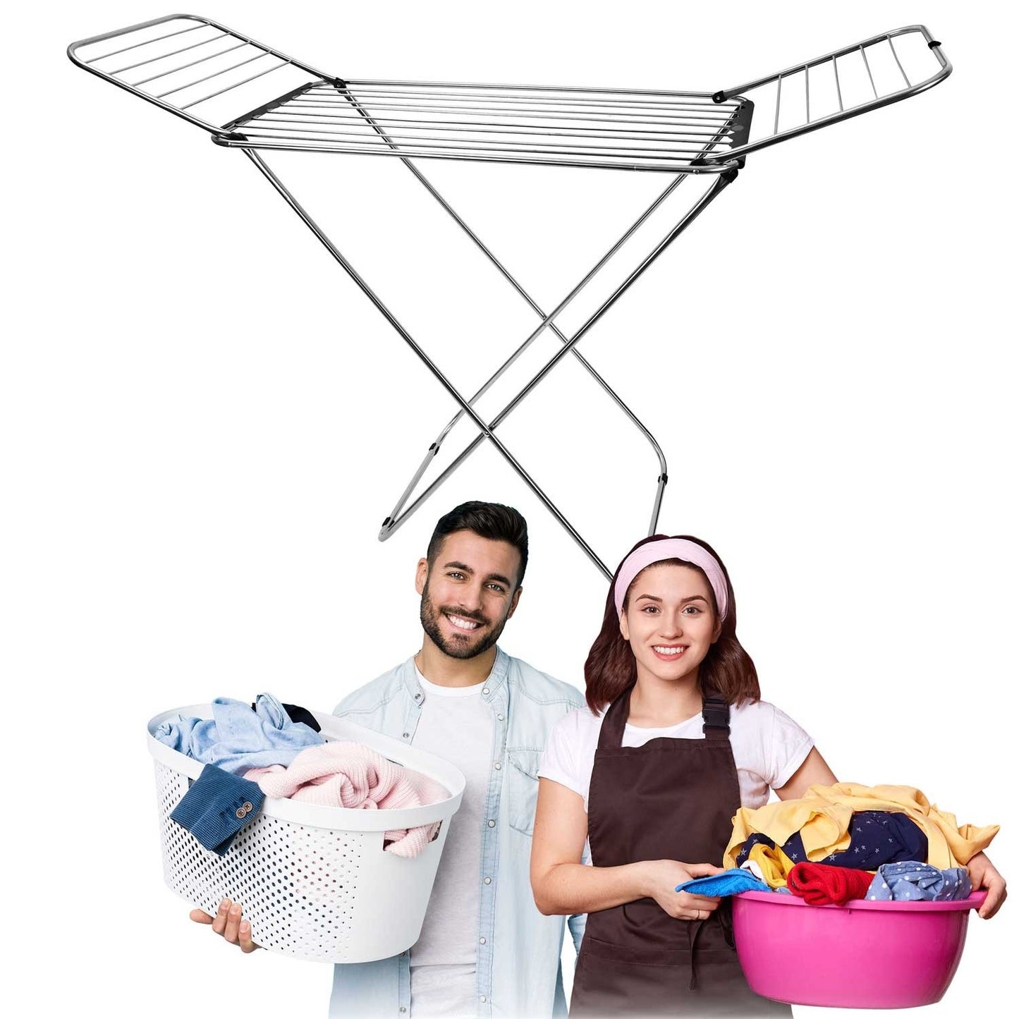 Carla foldable standing clothes dryer, 18 meters