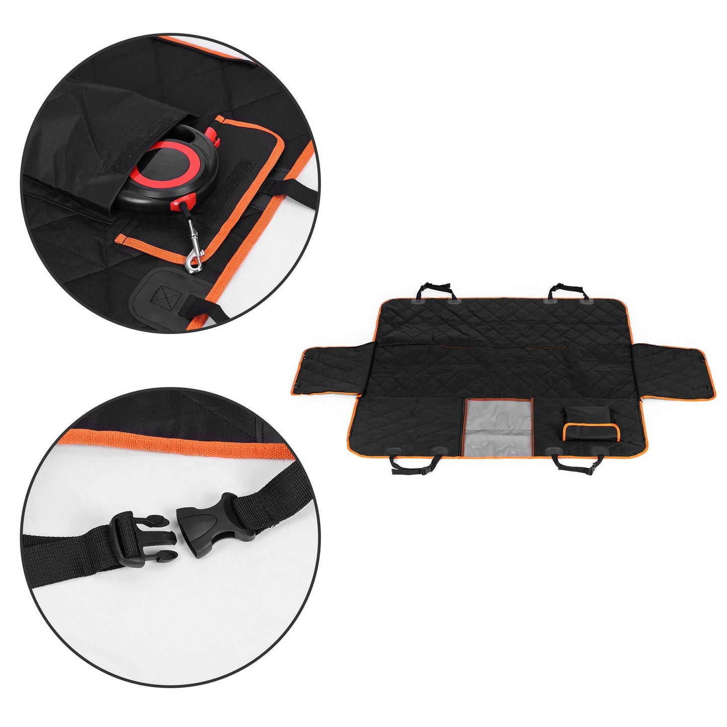 Car mat for dog back seat, universal size