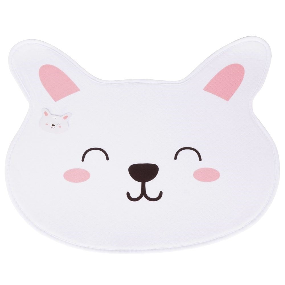 Carpet for children's rooms with cute rabbit motif and non-slip underside