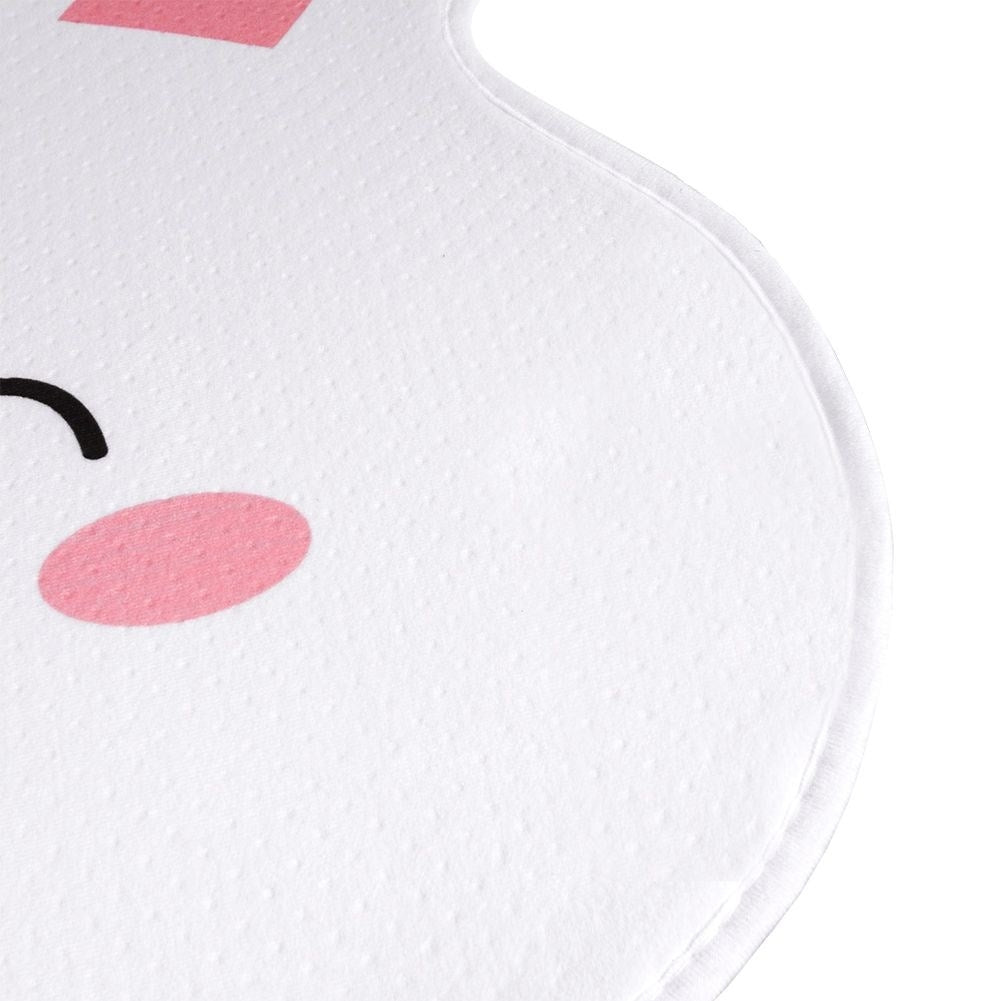 Carpet for children's rooms with cute rabbit motif and non-slip underside