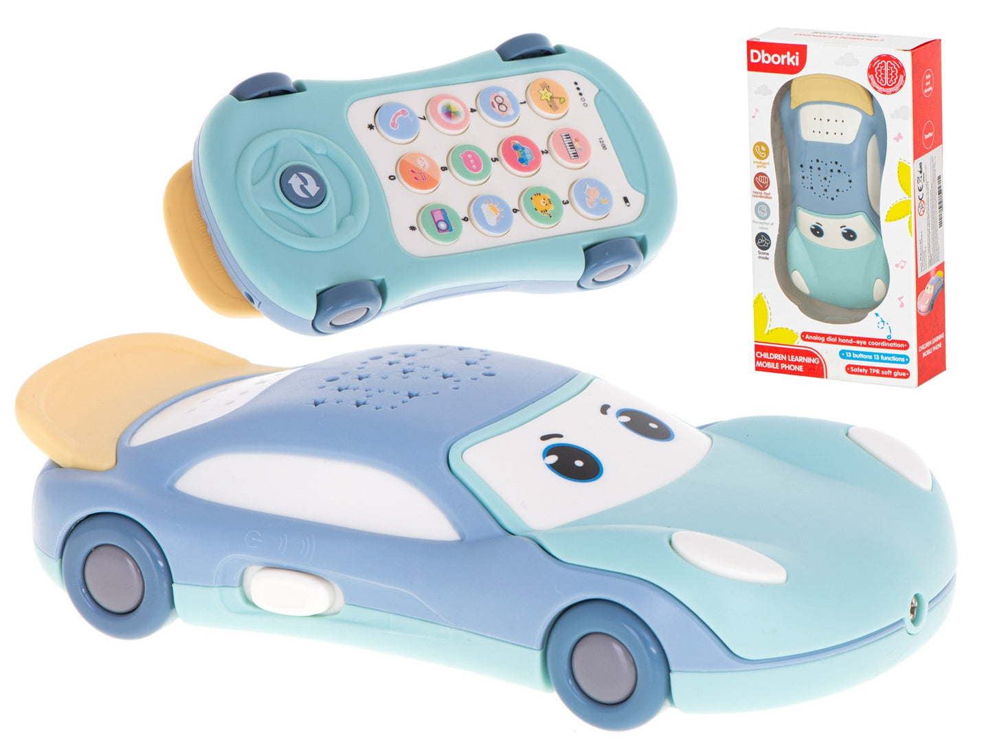 Car phone star projector with music blue