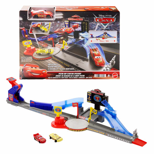 Cars Piston Cup Stunt Track Set with Lightning McQueen