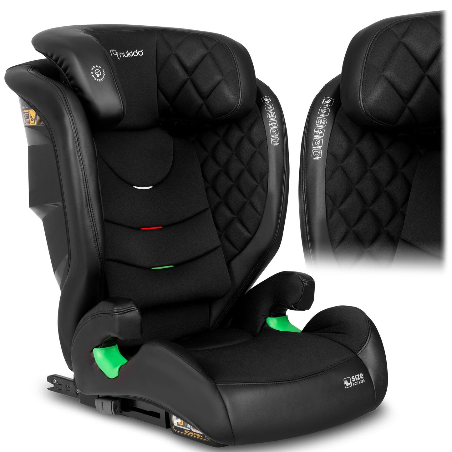 Car seat Nukido Louis black 15-36 kg ISOFIX