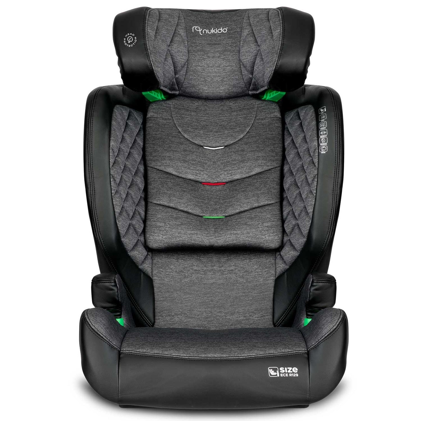 Car seat Nukido Louis black-grey 15-36 kg ISOFIX