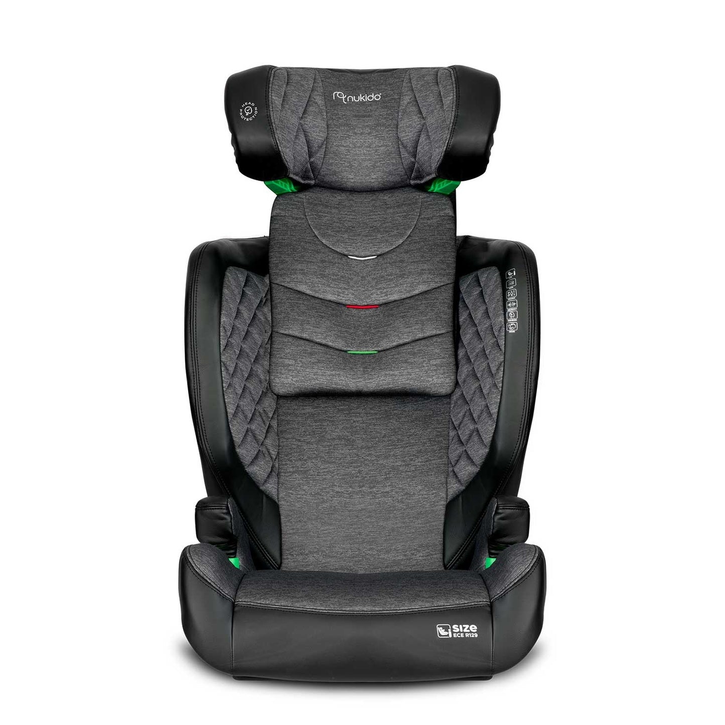 Car seat Nukido Louis black-grey 15-36 kg ISOFIX
