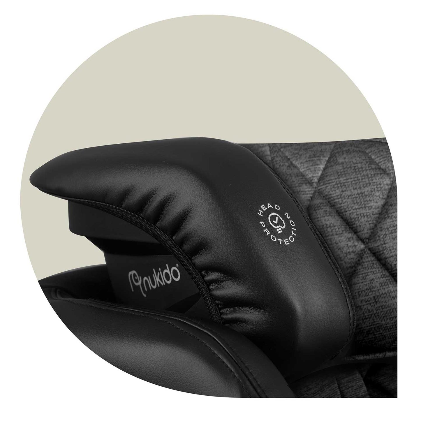 Car seat Nukido Louis black-grey 15-36 kg ISOFIX