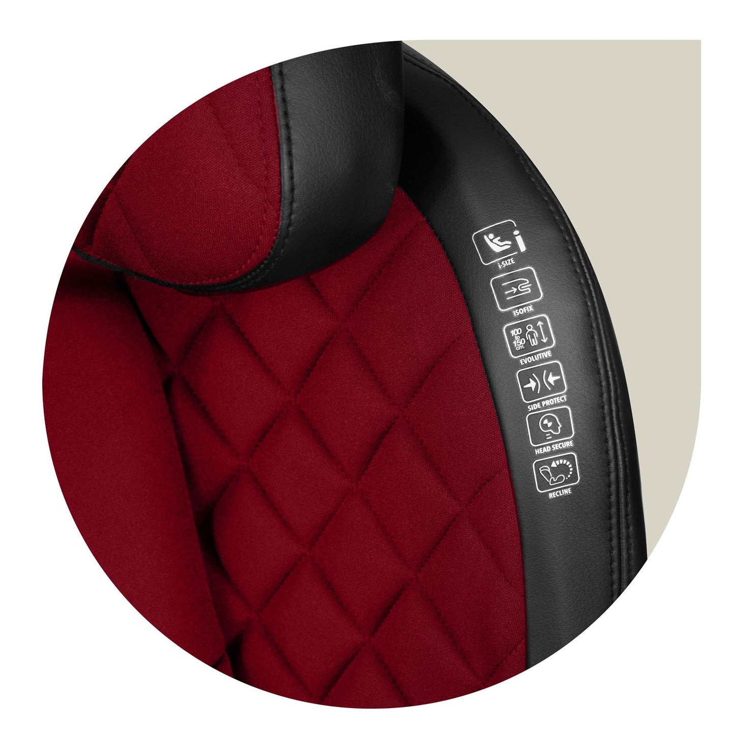 Car seat Nukido Louis black/red 15-36 kg ISOFIX