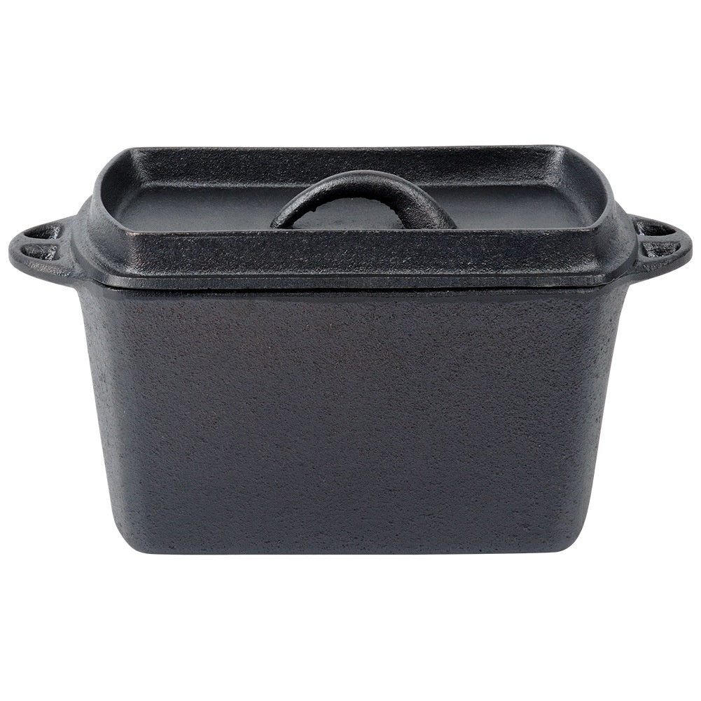 Cast Iron Bread Pan with Lid, 27 cm, 2 L Capacity