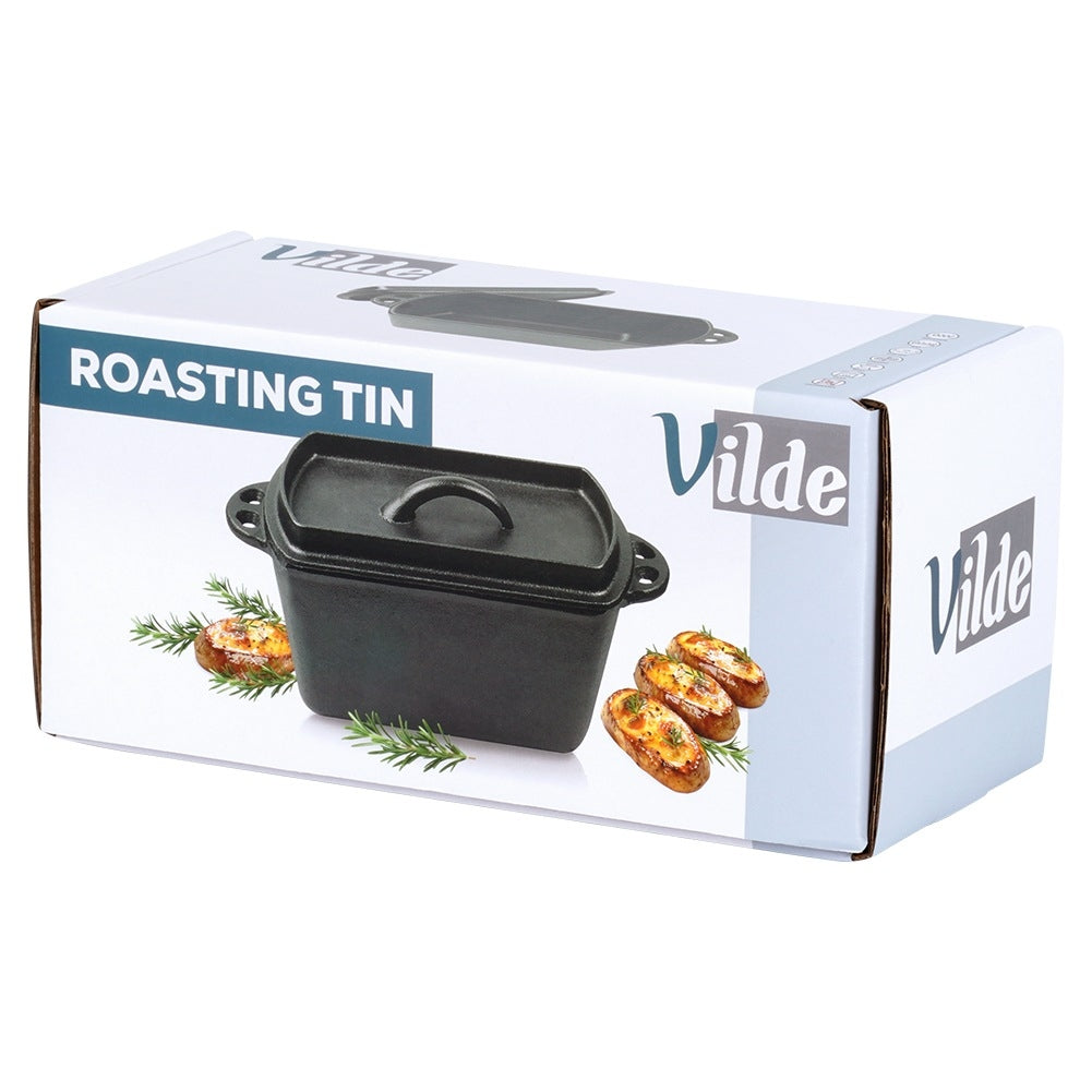 Cast Iron Bread Pan with Lid, 27 cm, 2 L Capacity