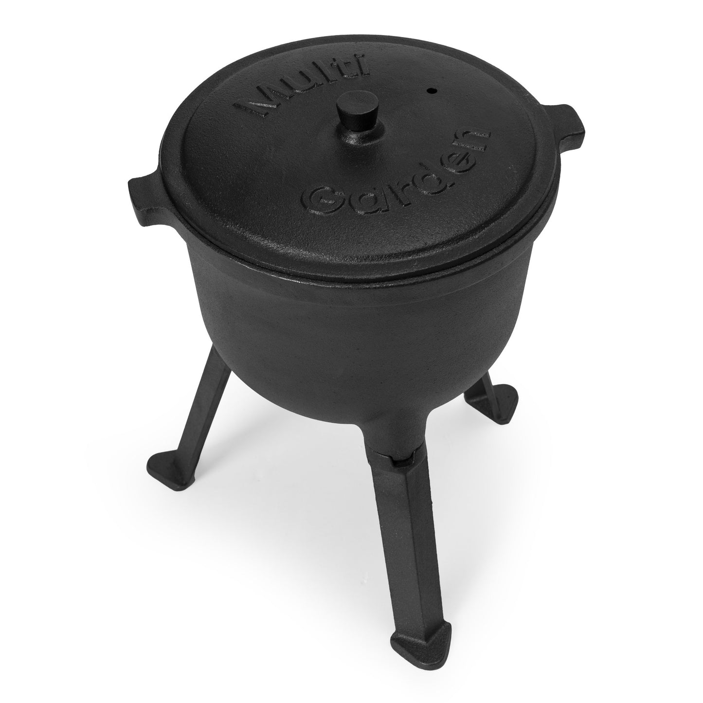 Cast Iron Cauldron 5L with Stand for Campfire Cooking