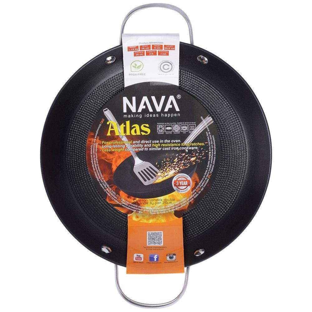 Cast Iron Pan with Non-Stick for Easy Cooking