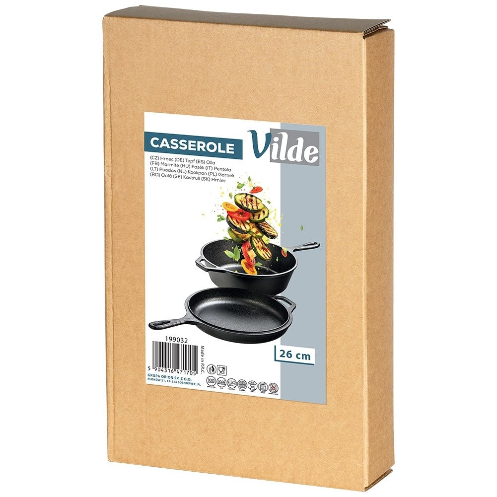 Cast Iron Pot and Frying Pan Set for Versatile Cooking