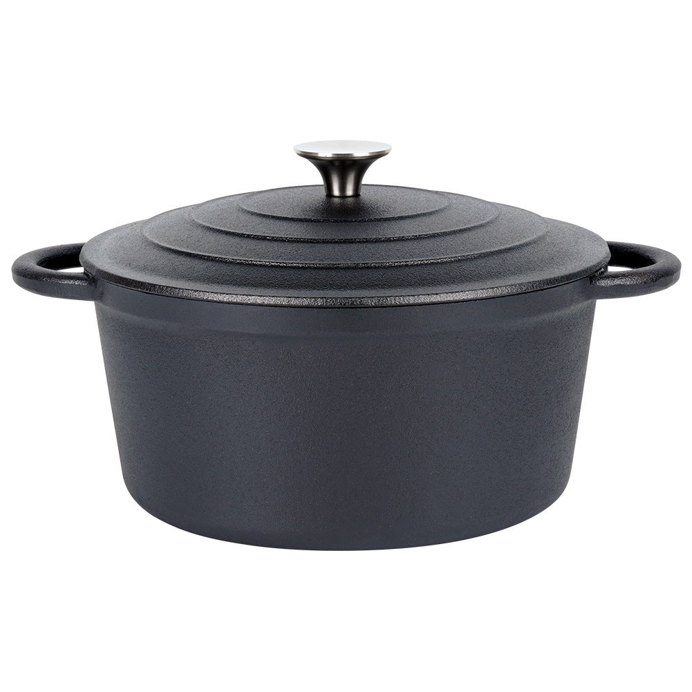 Cast Iron Pot with Lid, 24 cm, 3.9 L Capacity