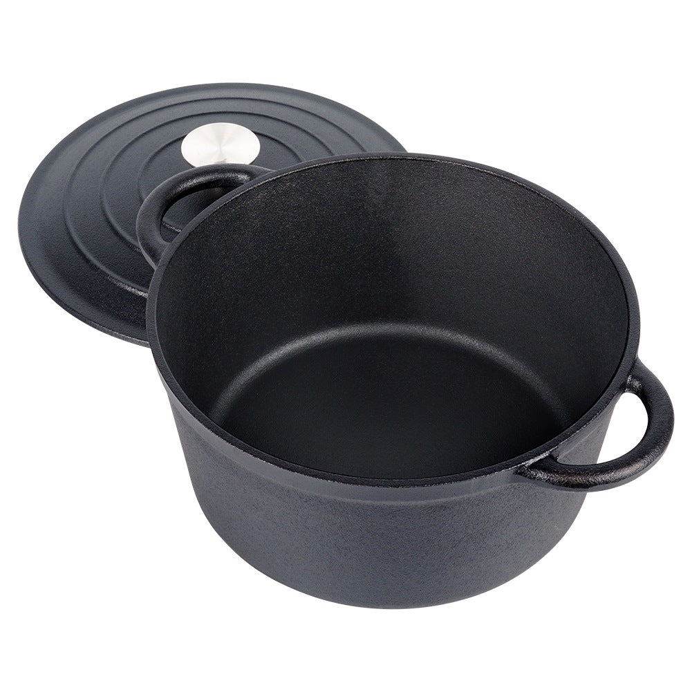 Cast Iron Pot with Lid, 24 cm, 3.9 L Capacity
