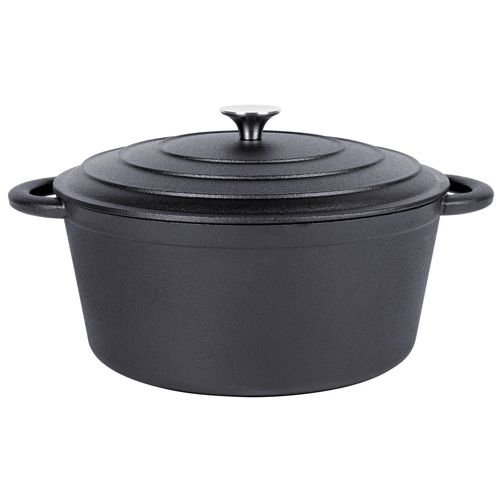 Cast Iron Pot with Lid, 28 cm, 5.9 L Capacity