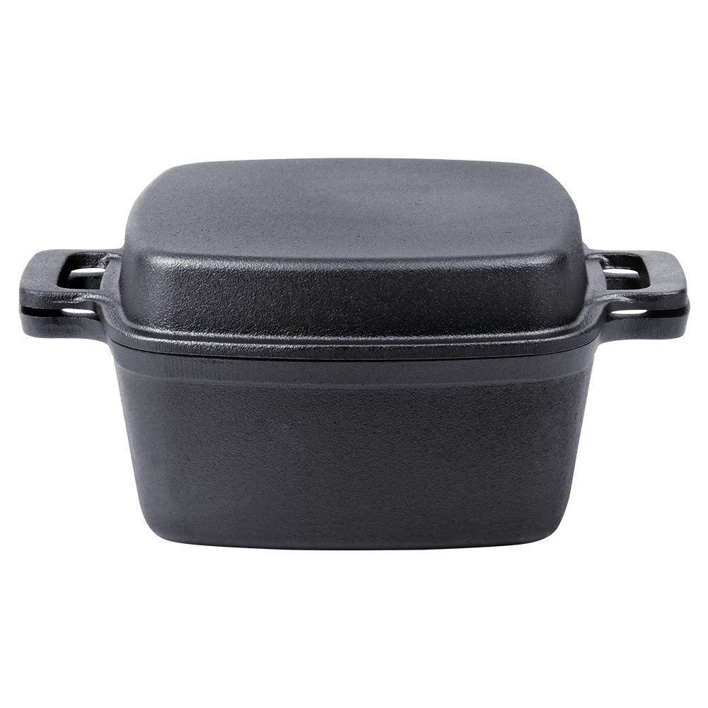 Cast Iron Pot with Lid, 2-in-1, 25 cm, 4.5L/1.8L