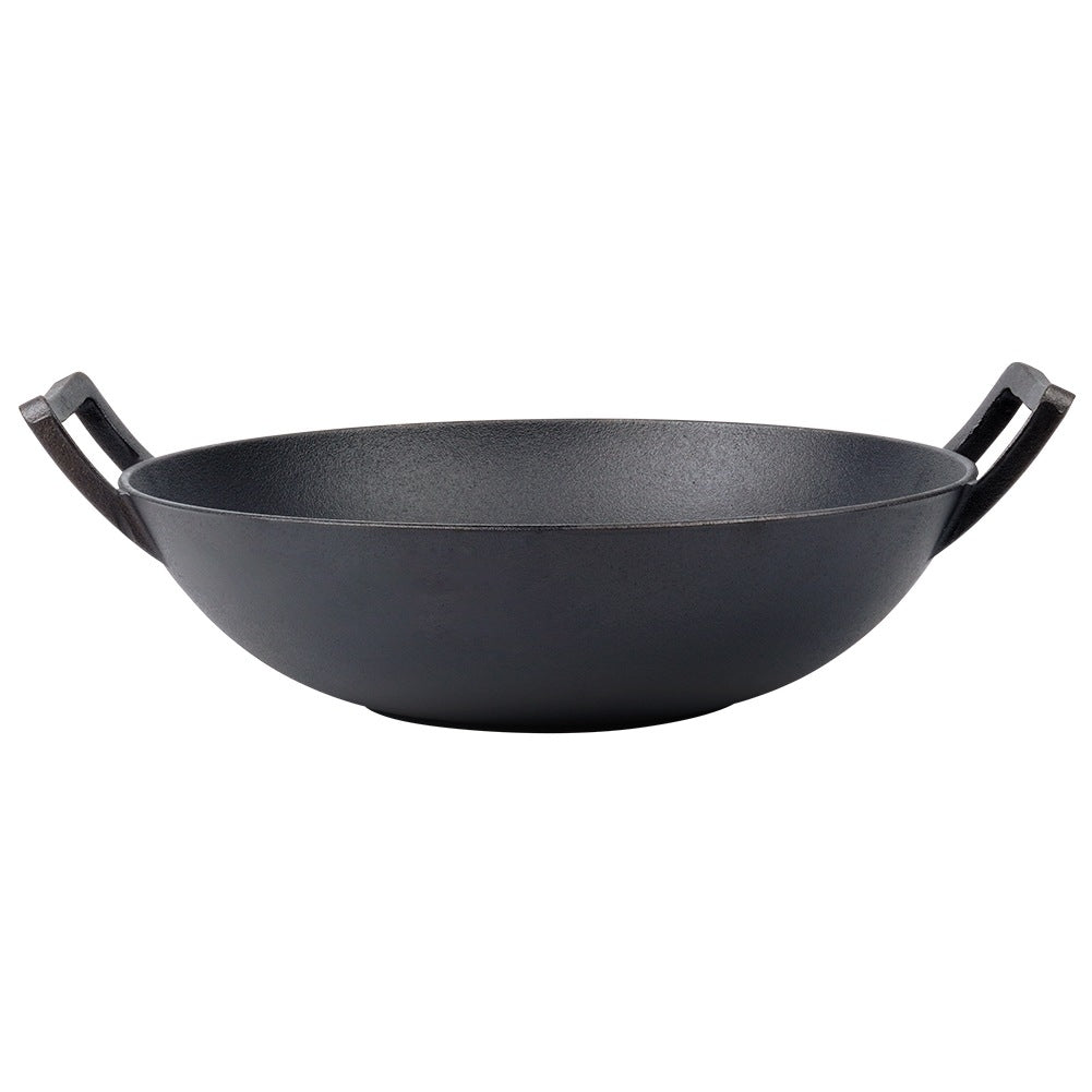 Cast Iron Wok Pan, 36 cm