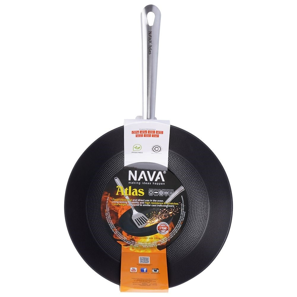 Cast Iron Wok with Non-Stick Coating