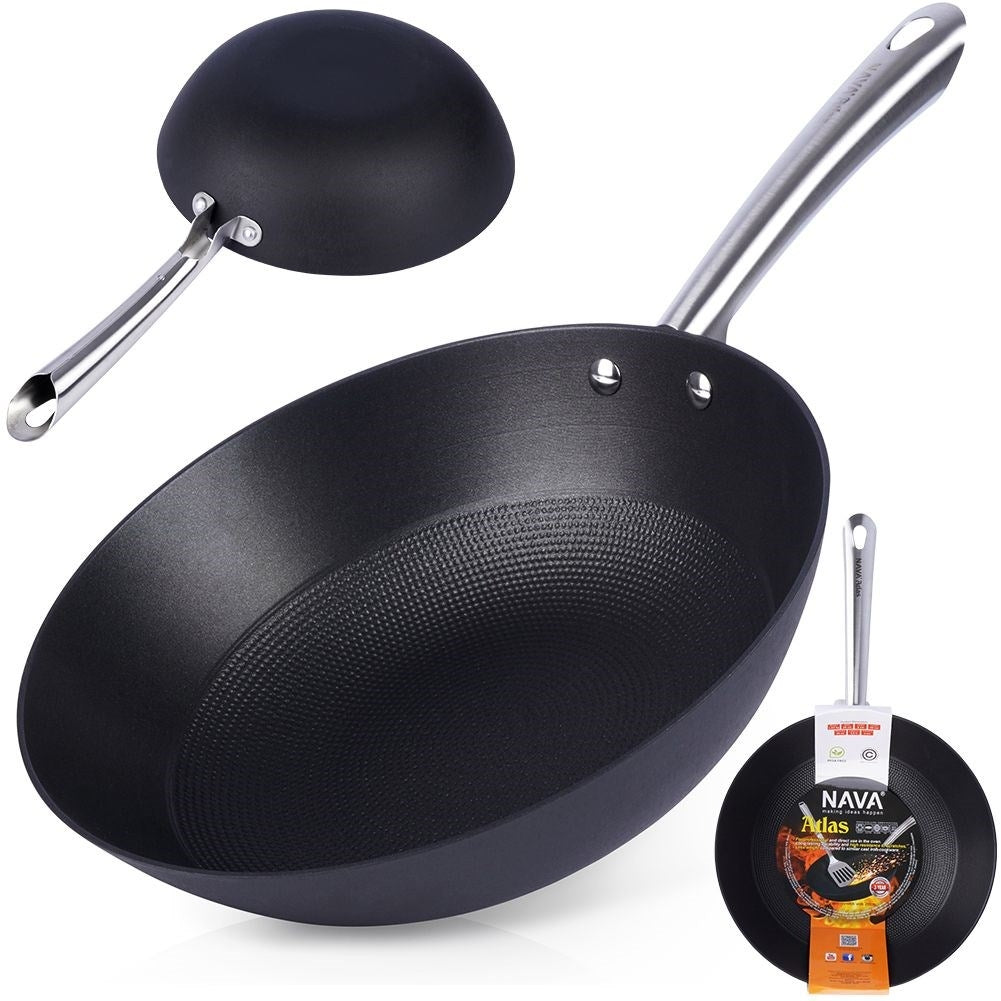 Cast Iron Wok with Non-Stick Coating