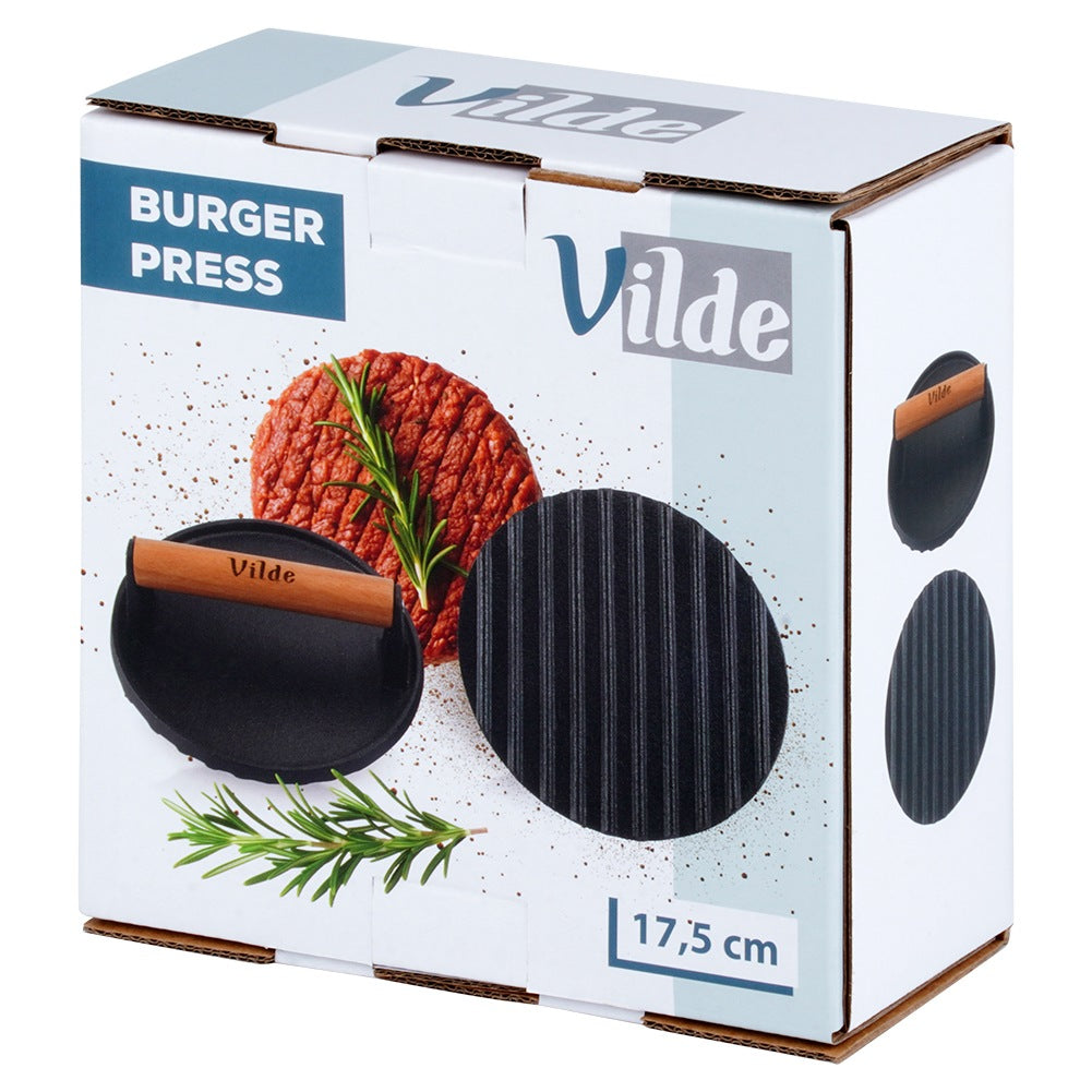 Cast iron burger press CAST LINE 17.5 cm