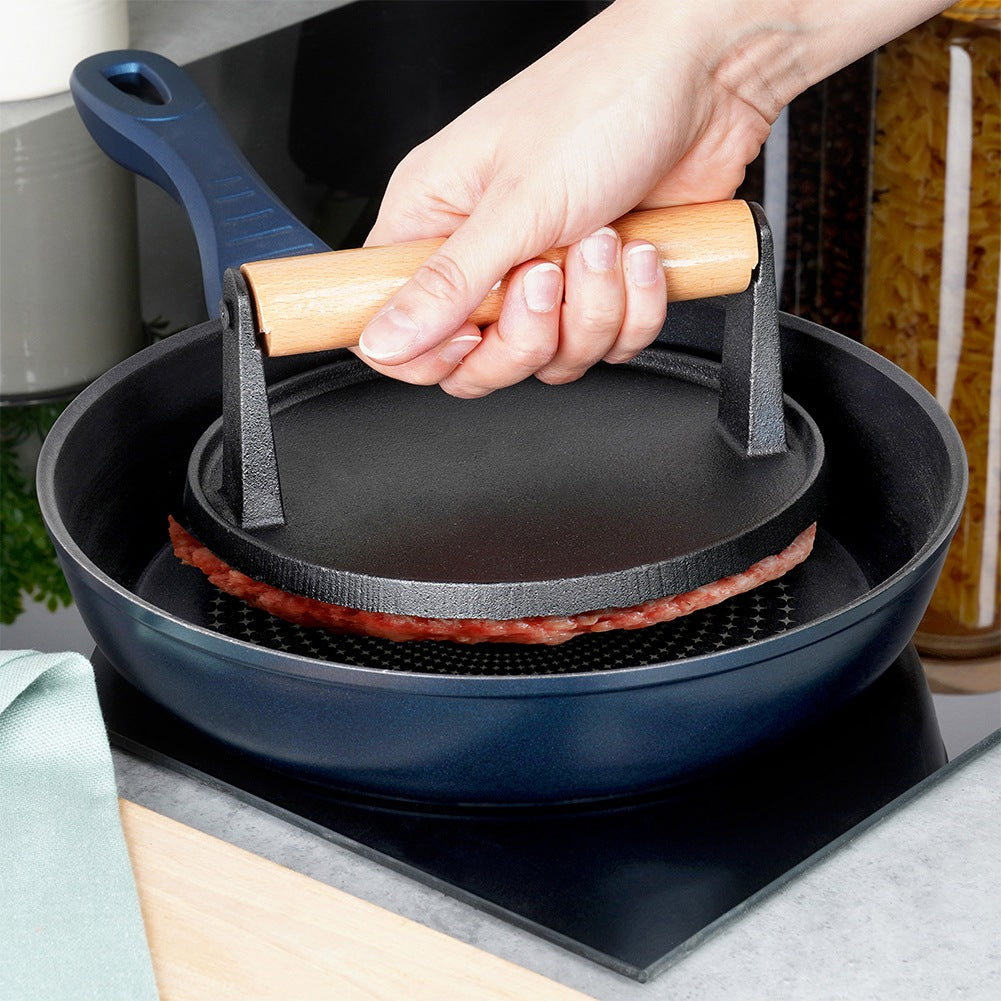 Cast iron burger press CAST LINE 17.5 cm