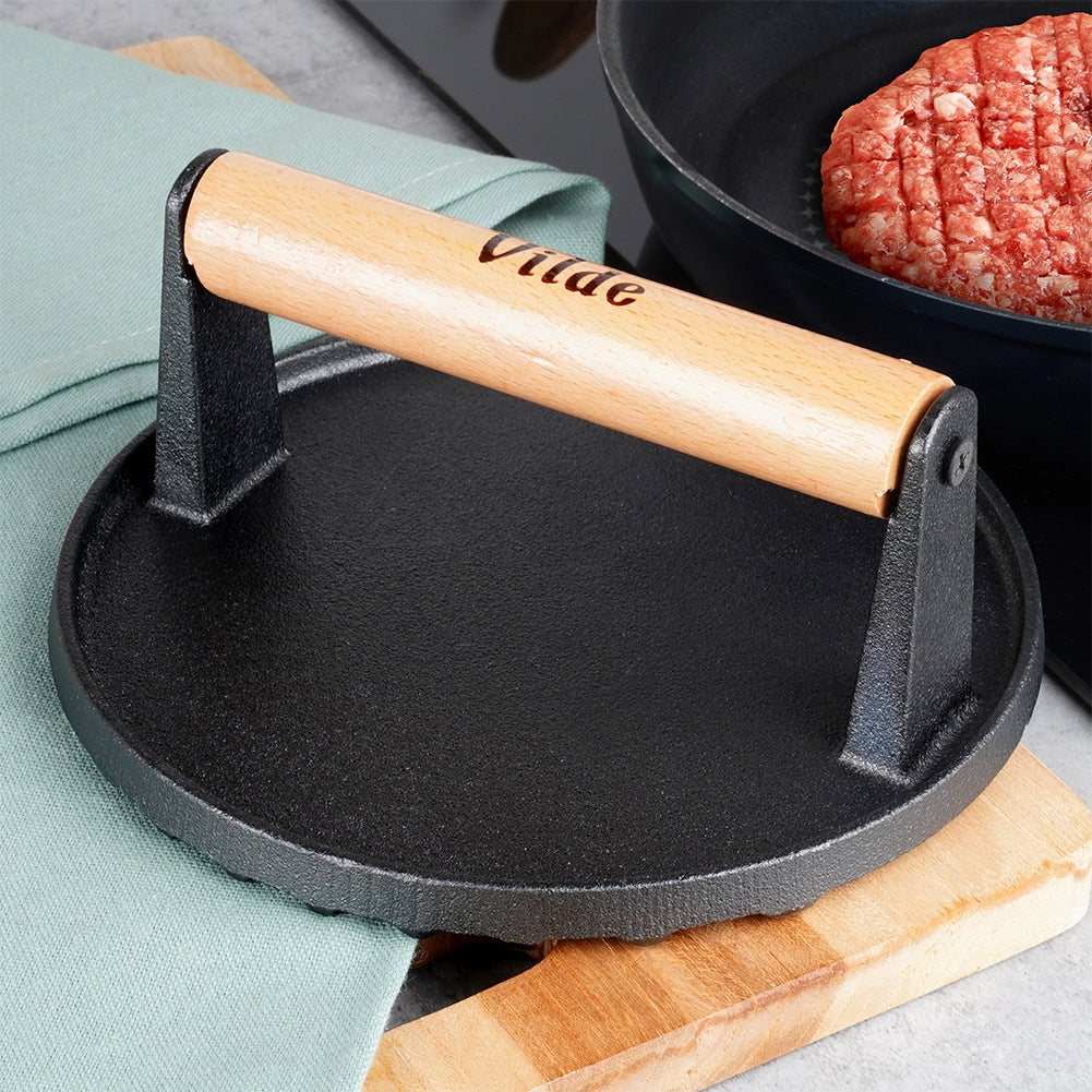 Cast iron burger press CAST LINE 17.5 cm