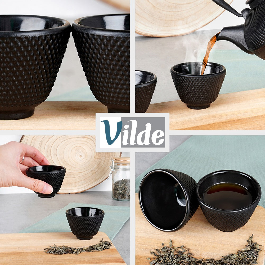 Cast iron enameled tea cups CAST LINE 60 ml 2 pcs.