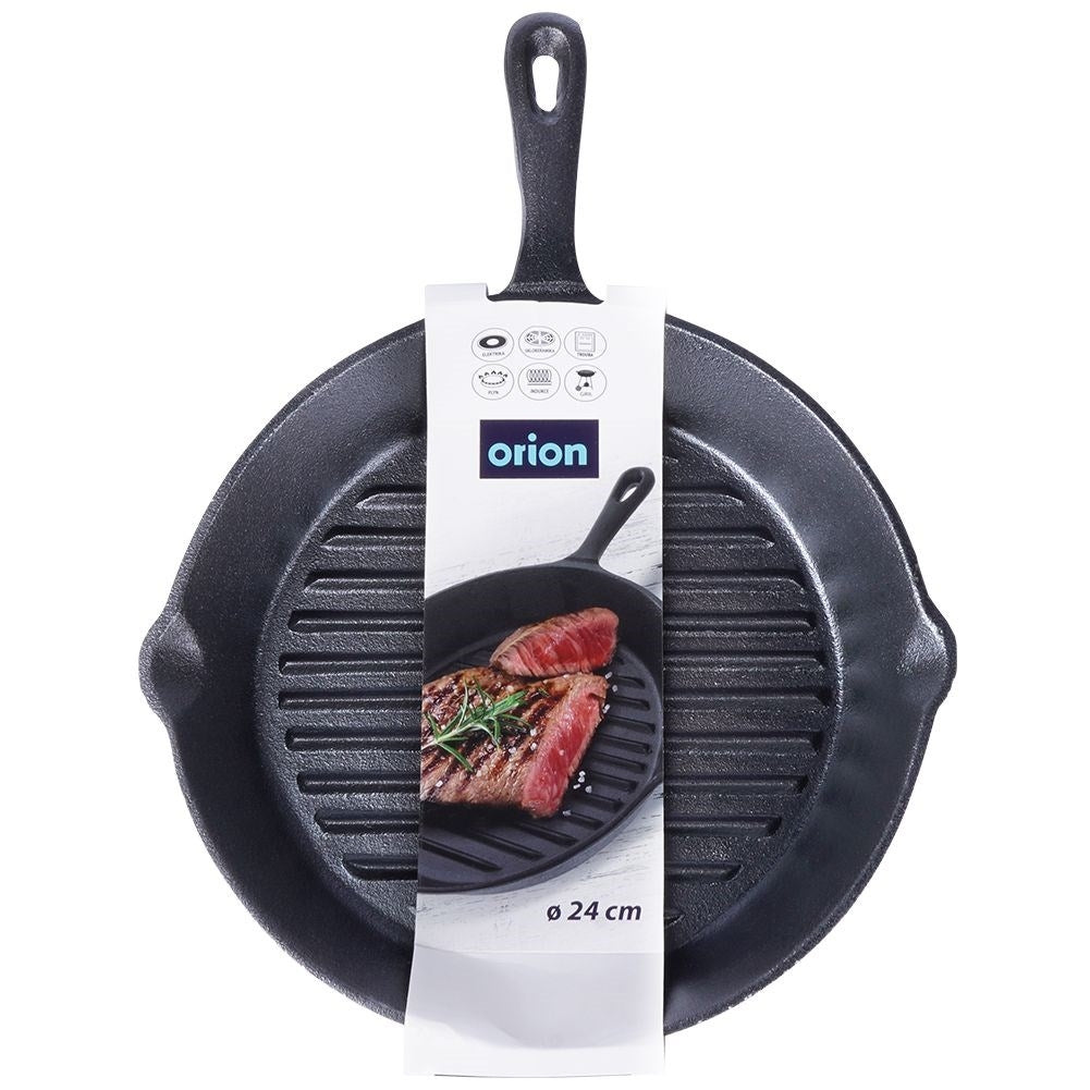 Cast iron frying pan 24 cm: Induction & oven safe