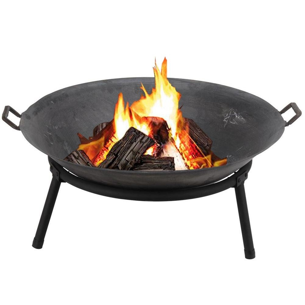 Cast iron hearth with handle, 60 cm diameter