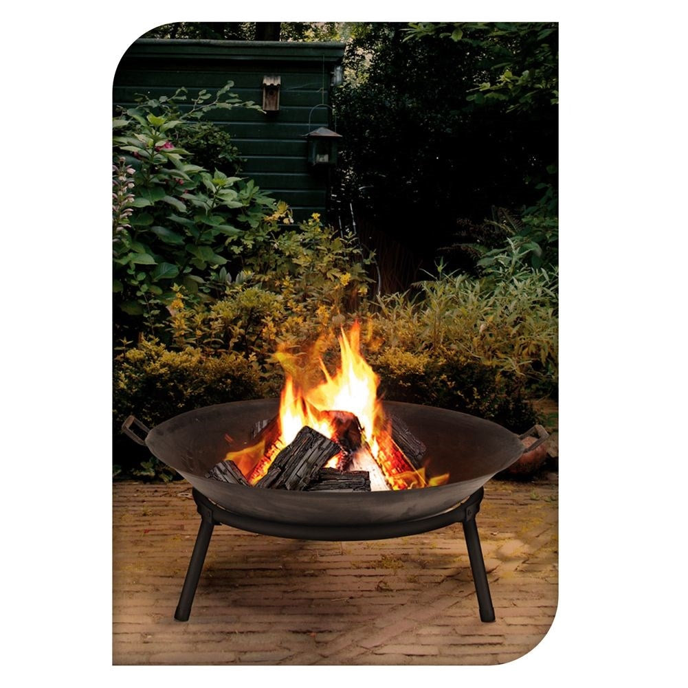 Cast iron hearth with handle, 60 cm diameter