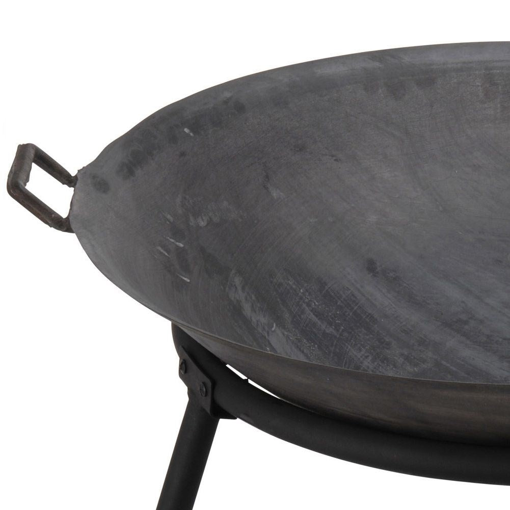 Cast iron hearth with handle, 60 cm diameter