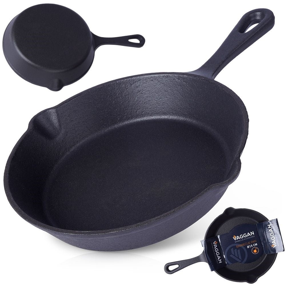Cast iron pan 16 cm for meat, vegetables and potatoes