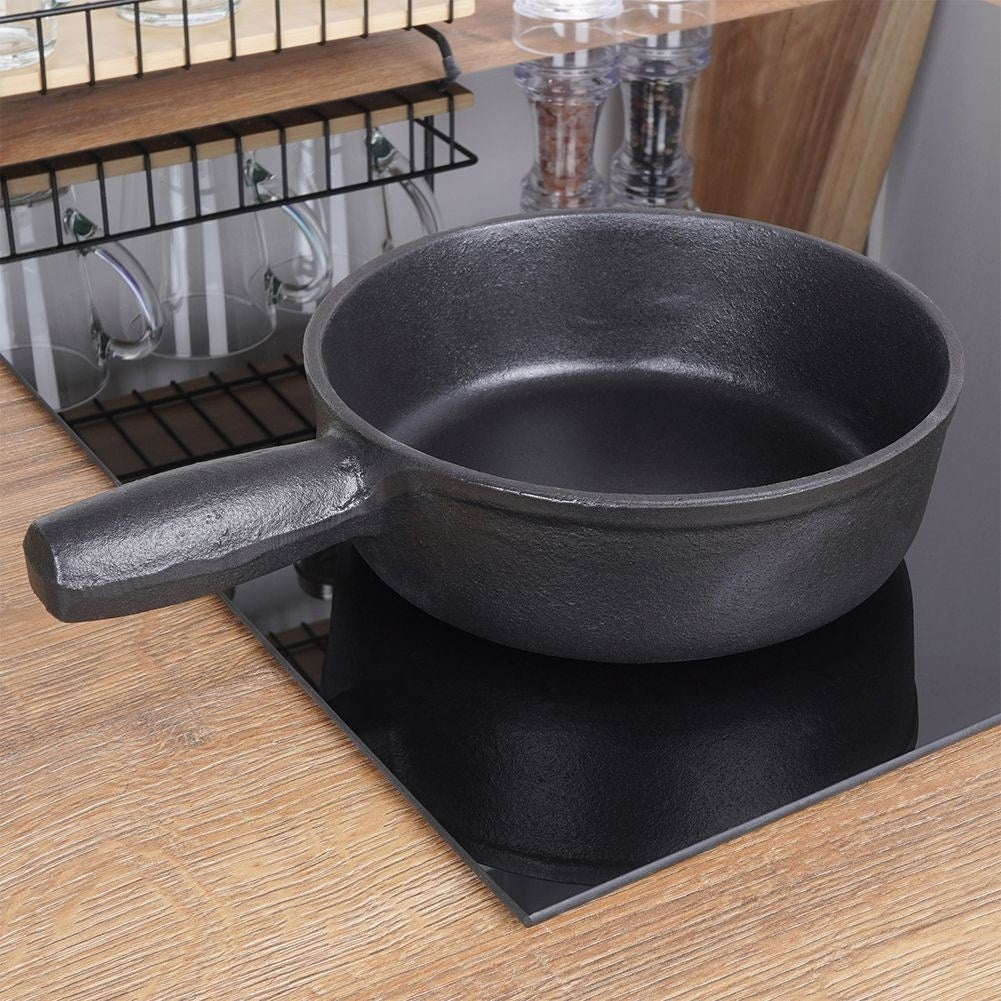 Cast iron pan 19 cm for oven, stove and open fire