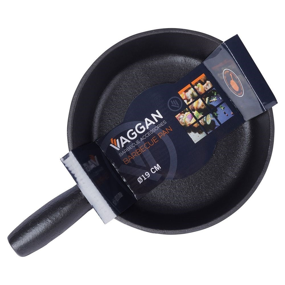 Cast iron pan 19 cm for oven, stove and open fire