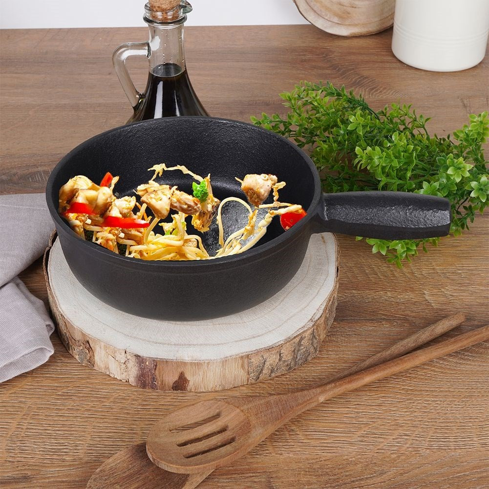 Cast iron pan 19 cm for oven, stove and open fire